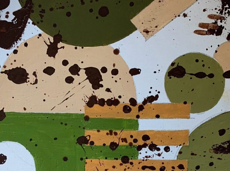 Imperfection painting-1 close-up, Art by Maria Altman