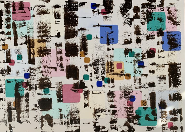 Nova beit, acrylic on canvas. 50x70 cm. Painting by Art by Maria Altman